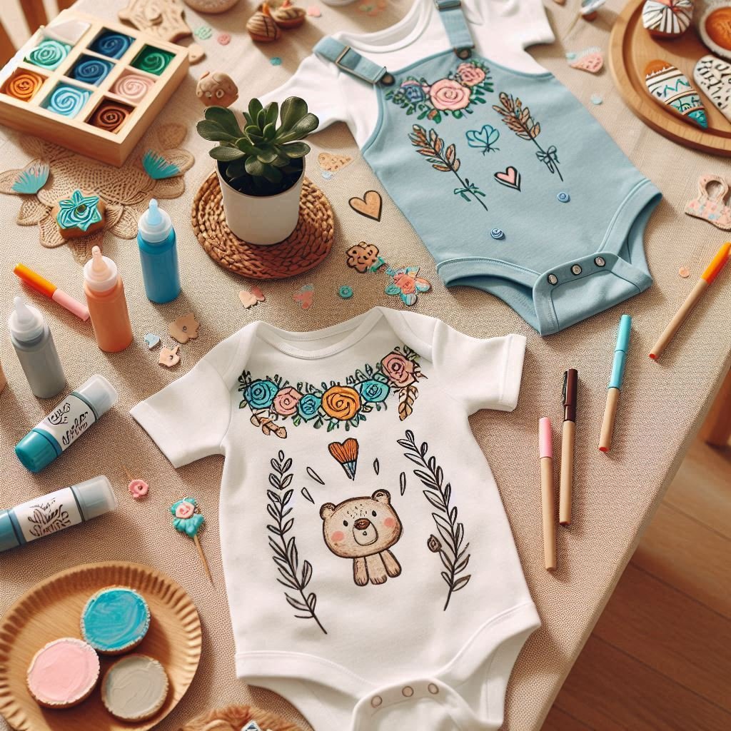 babyshower rompertje versieren